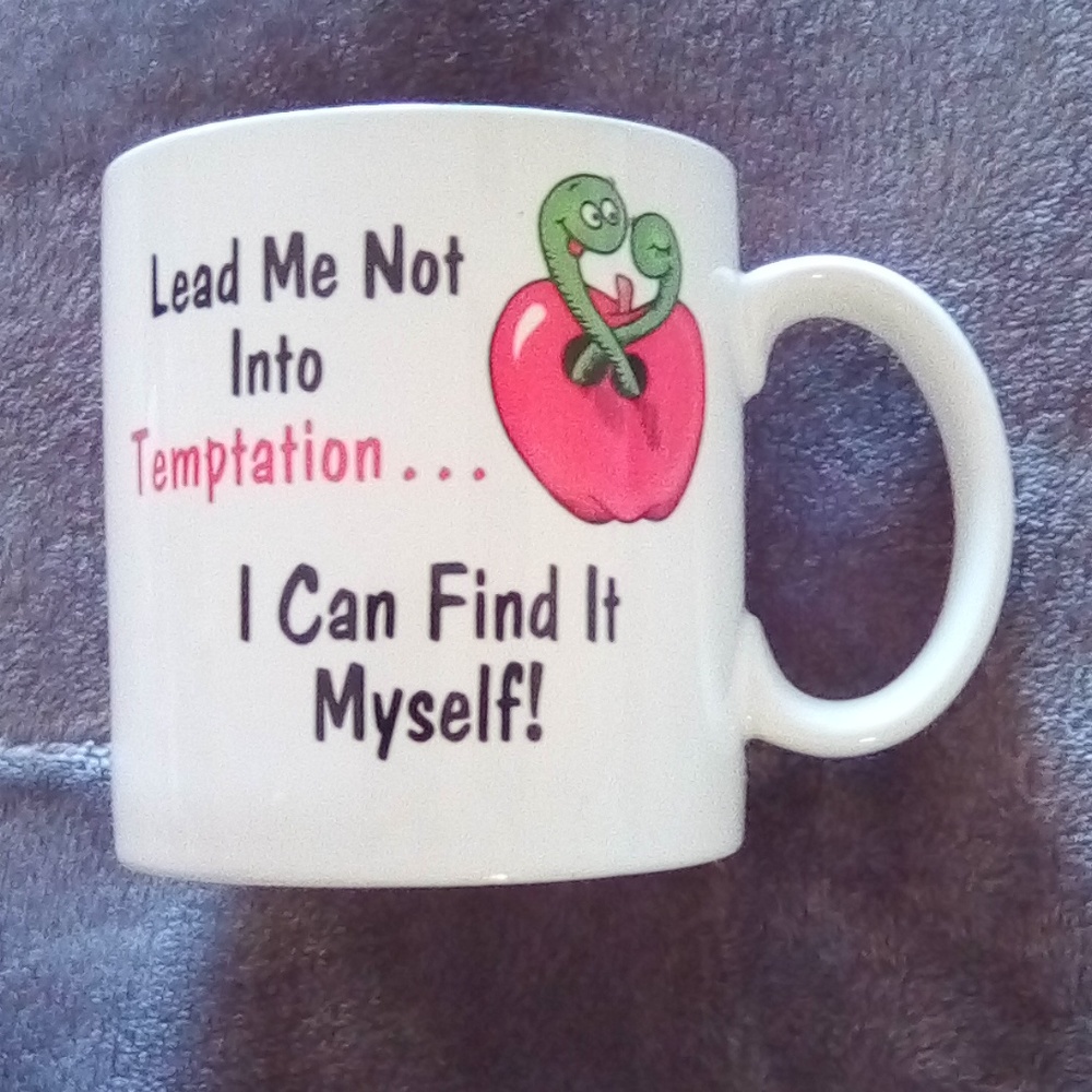 MUG (LEAD ME NOT INTO TEMPTATION..I CAN FIND IT MYSELF) 🤣🤣